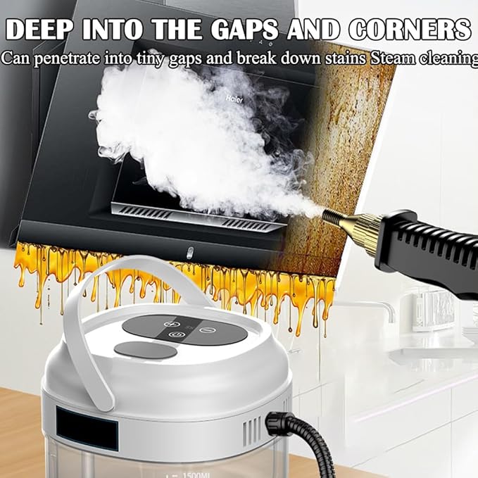 2500W Steam Cleaner Handheld Steam Cleaner Multifunctional Mini Steam Machine for Home Use Electric Steam Cleaner for Car Cleaning Suitable for Kitchen Car Furniture Floor