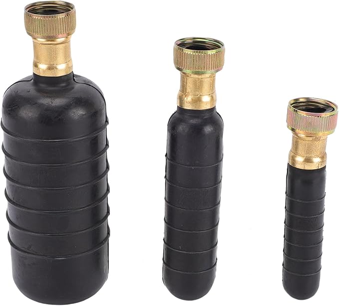 VBESTLIFE Rubber Drain Bladder Unclogger Kit 3 Pcs for 1-6 Inch Pipes Suitable for Kitchen and Bathroom Use with Standard Garden Hose Connector