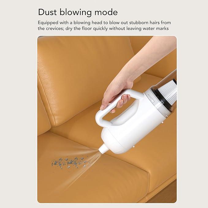 Cordless Wet Dry Vacuum Cleaner 30000pa 43000rpm 120W Rechargeable Cordless Vacuum Cleaner and Mop Combo 3 in 1 Blower and Mop with Water Tank Floor