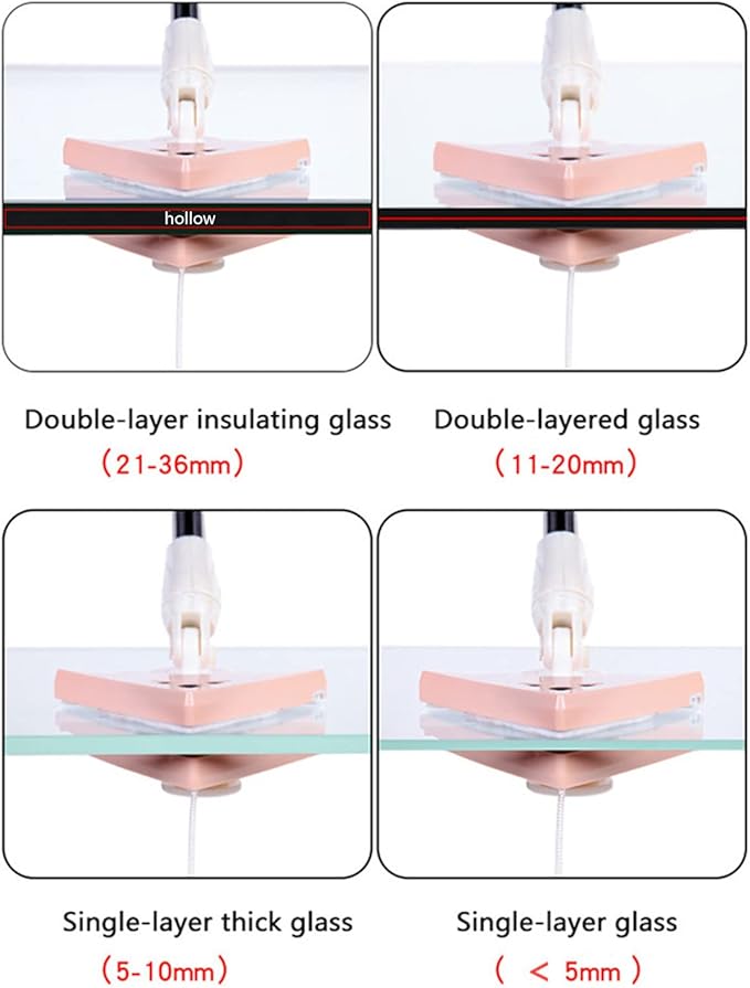 Window Cleaner Magnetic Double Side Window Cleaner Glass Wiper Magnetic Cleaning Tools for High-Rise Double Car Glazed Window