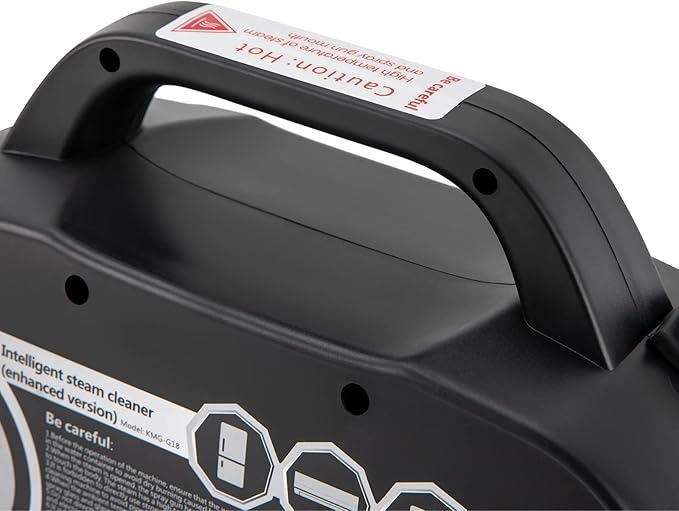 Handheld Steam Cleaner1800W Car Steam Cleaners 0.6Mpa Steam Cleaners for Home Wet and Dry Adjustable Portable Steam Cleaner with LED Torch for Upholstery Kitchen Bathroom Grout and Tile (Black)