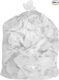 APQ Outdoor Trash Bags Large 24 x 33 Pack of 1000 Clear Trash Can Liners Thin 0.24 Mil Polyethylene Big Garbage Bags Unscented Leakproof Waste Basket Bags 12-16 Gallons Kitchen Waste Basket Liner