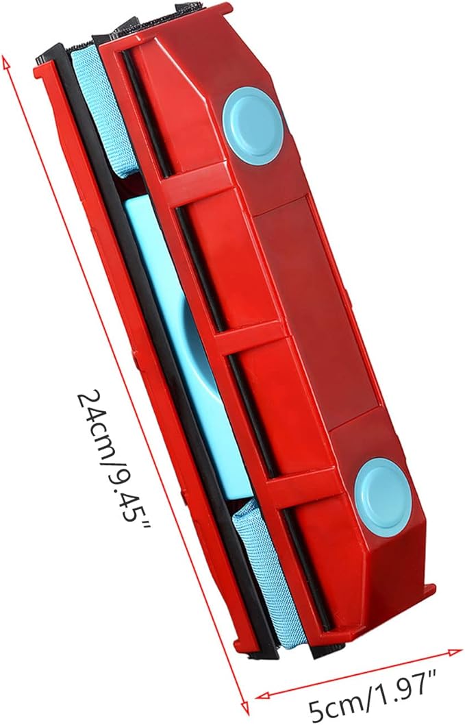 Double-Side Window Glass Wiper Gadgets Fits for Single Glazed for Anti-Fall
