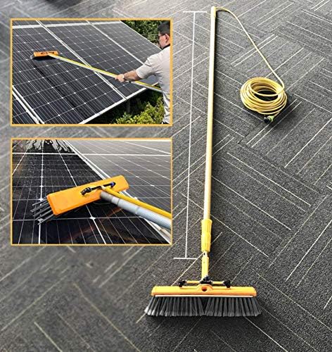 Telescopic Pole Kit Cleaning Brush4.5-12m Window Cleaning Pole Water Fed Telescopic Brush Extendable Cleaner Conservatory Roof Cleaning Photovoltaic and Solar Panels/7.5m/24.6ft (7.5m/24