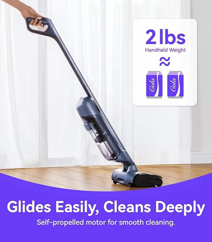 NARWAL S20 Pro Cordless Vacuum Mop with Self-Cleaning Wet Dry Vacuum Cleaner for Hard Floors Ideal for Families with Kids and Pets