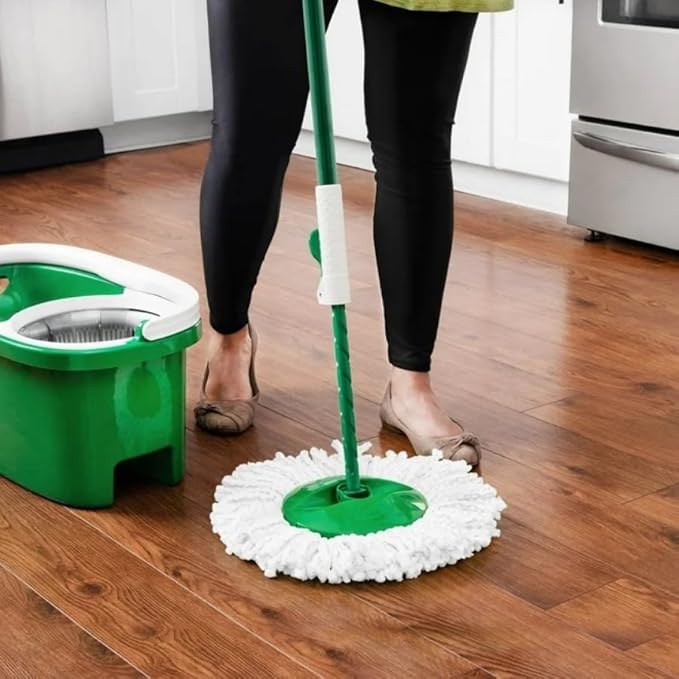 Rotary mop All-in-one Floor Cleaning Set Equipped with an Advanced Microfiber mop Head.