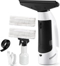 Window Vacuum Squeegee Cordless Handheld Window Vac with Multi-Purpose Spray Bottle &amp Microfiber Cloth Electric Cleaning Tool for Windows Tiles Mirror Countertop Car Windshield