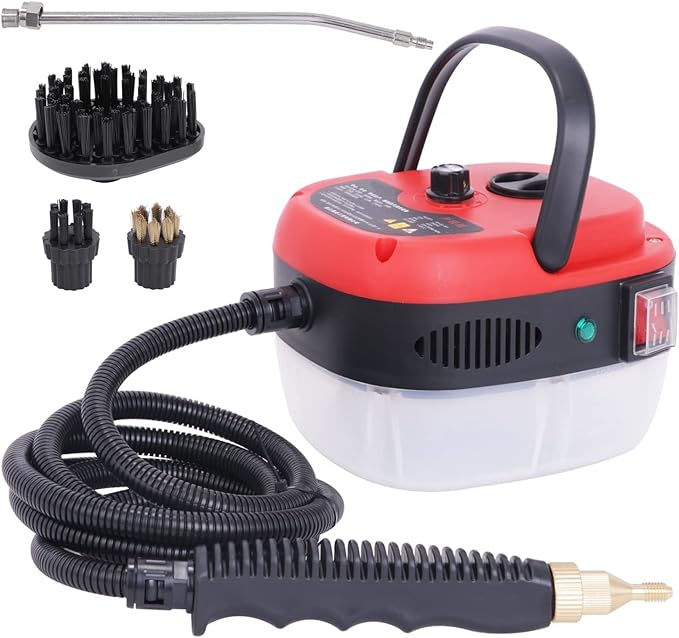 Handheld Steam Cleaner with Extension Hose and Accessory Set Chemical-Free Cleaning Tool for Home and Office