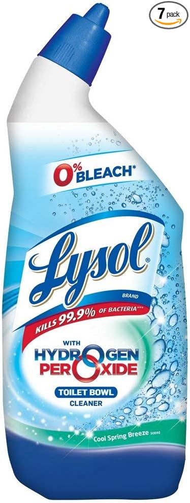 Lysol Power and Free Toilet Bowl Cleaner 24 oz (Pack of 7)