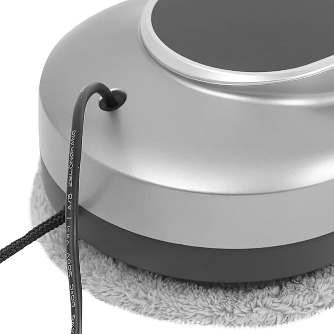 Window Cleaner Robot 80W Smart Glass Cleaning Robot Wiping Window Cleaner Robot with Remote Control 28000Rpm Window Cleaning Robot for Tile Glass Door 2800-3200Pa Suction Power (Silver Gray)
