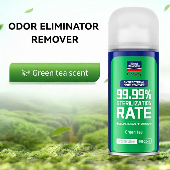 Glodway Air RefresherOdor Eliminator Remover SprayOdor RemoverGreen Tea Long-Lasting Scent For HomeCouchMattressFurniture bathroomFabrics &amp Trash6 Ounce4 pack