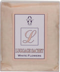 Le Blanc® White Flowers Double Pack Luggage Sachet- Luxury Scented Fabric Sachet for Your Luggage (1 Pack)