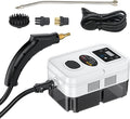 1800W Handheld Steam Cleaner for Sofa Window Kitchen with 6 Levels Adjustable and 1200ml Large Capacity Portable Handle Touch Screen 4pcs Accessories 105 High Temperature (US Plug)