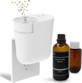 Plug-in Wall Diffuser | Waterless Essential Oil Aroma Diffuser | Portable Mini Home Scent Machine for Large Room | Aromatherapy Kit with 100ml Oil &amp Refill Bottle | White | Gift