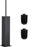 Black Toilet Brush and HolderToilet Bowl Brush with Extra Long Handle
