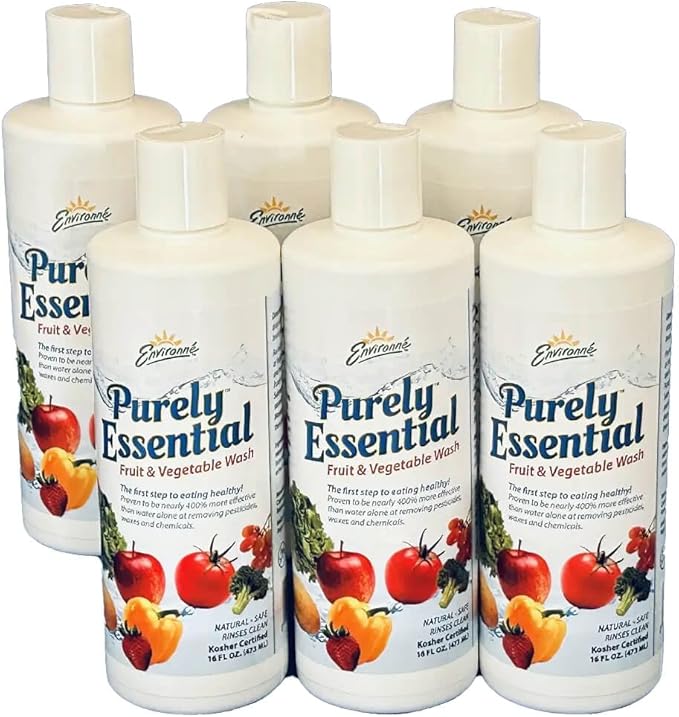 Purely Essential Fruit &amp Vegetable Wash Natural Produce Cleaner 16 Fl Oz