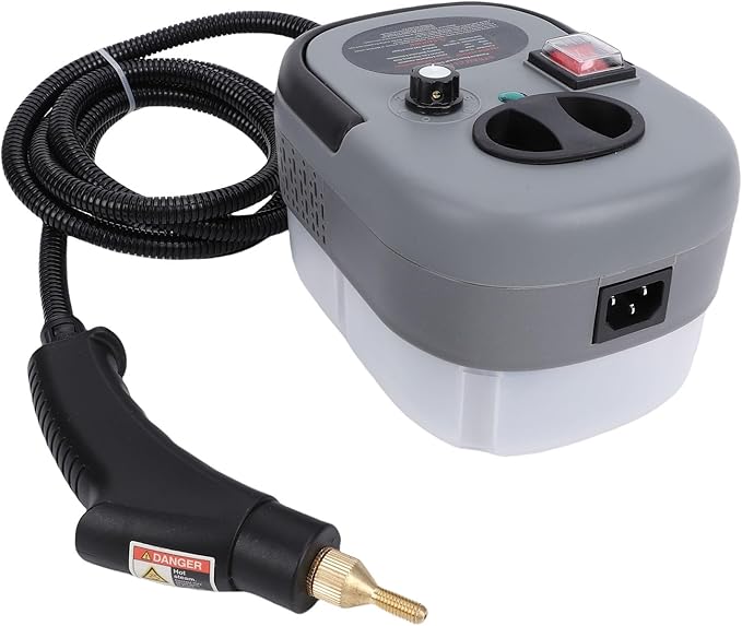 TOPINCN Handheld Pressurized Steam Cleaner 2500W High Pressure Portable Machine with Lengthening Bend Rod Nozzle and Steel Brush for Kitchen Bathroom Furniture Car (US Plug)
