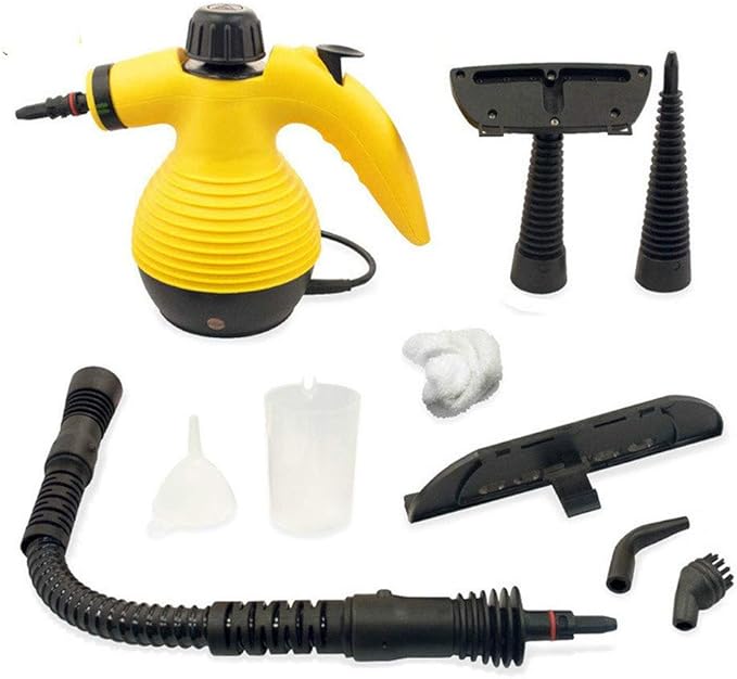 350ML 800W Electric Multi-Function Kitchen Cooker Hood Air &amp Conditioning Steam Cleaner Portable Handheld Steamer Household High Pressure Temperature Cleaner (220V)