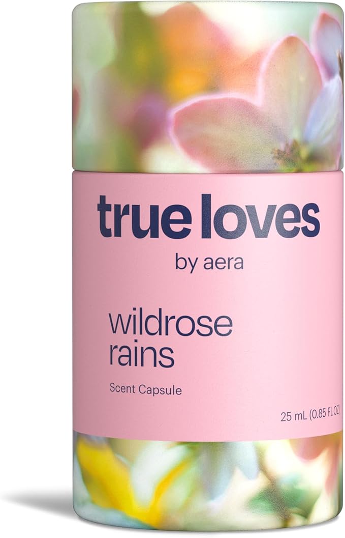 Aera True Loves Wildrose Rains - Deodorizing Home Fragrance Scent Refill for Pet Odor - Notes of Green Leaves Rose Petal &amp Water Lily - 25mL - For Use With Aera Diffuser (Sold Separately)