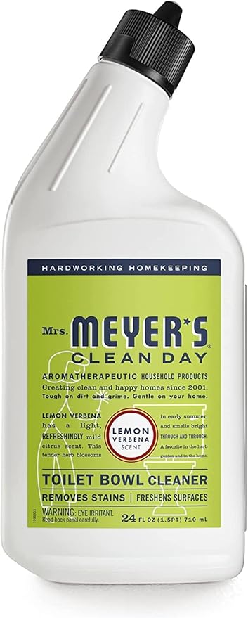 Mrs. MEYER'S Clean Day Lemon Verbena Toilet Bowl Cleaner 24 Fl Oz. (Pack of 6)