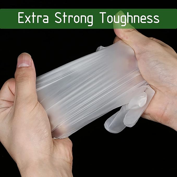 Clear Vinyl Disposable Gloves Food Safe Latex Free Powder Free for Cooking Cleaning Food Service GPVF or MPVF