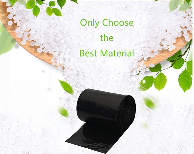 Black Trash BagGereen 9-12 Gallon Tall Kitchen Trash bag Garbage Bag Trash Can Liner (9-12 Gallon(100 Count) Black)