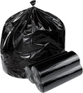Restaurantware RW Clean 33 Gallon Trash Bags 100 Medium-Duty Garbage Can Liners - Fits 33-39 Gallon Trash Cans Stretchable Black Plastic Bin Liners With Star Seal Bottom