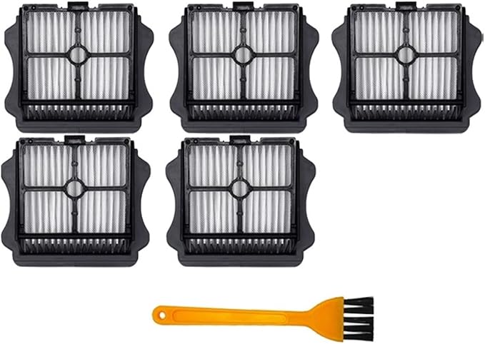 EtliN Compatible WithTineco Floor ONE S5 /LCD/LED Cordless Wet Dry Vacuum Cleaner Set Replacement Brush Roller and Vacuum HEPA Filter Accessori(Color:5PCS-01)