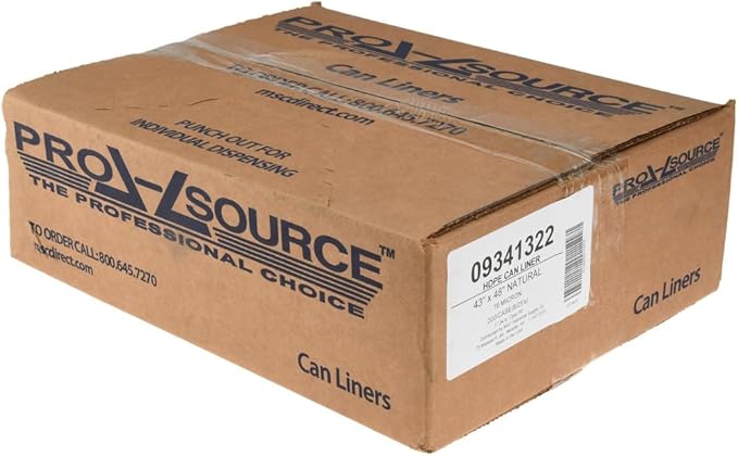 PRO SOURCE High-Density Clear 16 Micron Household/Office Trash Bags: 56 Gallon Capacity 200 Pack
