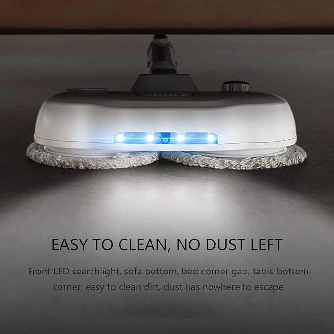 Steam Mop Handheld Three-In-One Dust-Free Rotating Mop Wet And Dry Electric Mop Sweeping And Mopping Integrated Machine for Floor Cleaning White