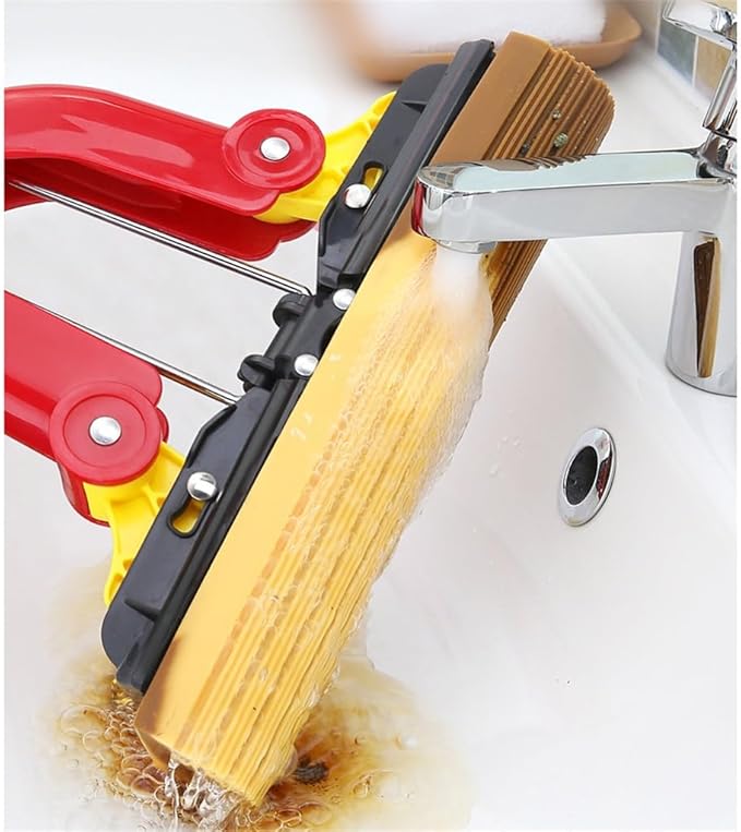 Cotton Mop 4-Sided Squeeze Folded Kitchen