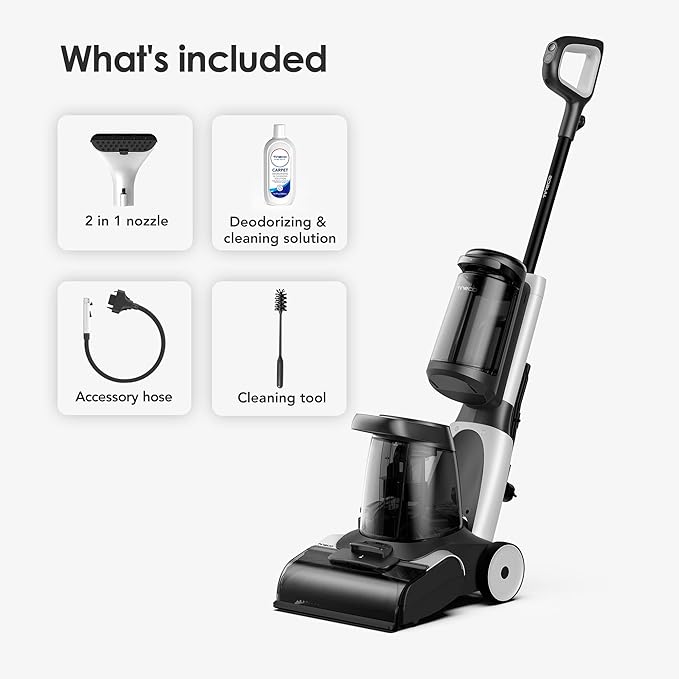 Tineco CARPET ONE Smart Carpet Cleaner Machine Lightweight Carpet Shampooer and Portable Upholstery Cleaner with LED Display Pet Carpet Cleaner with Spot Cleaner