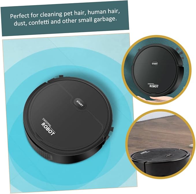 TIDTALEO Electric Floor Sweeping Compact Design for Spaces Cleaning Dual-Sided Extended Brush Efficient Household Mopping and Vacuuming