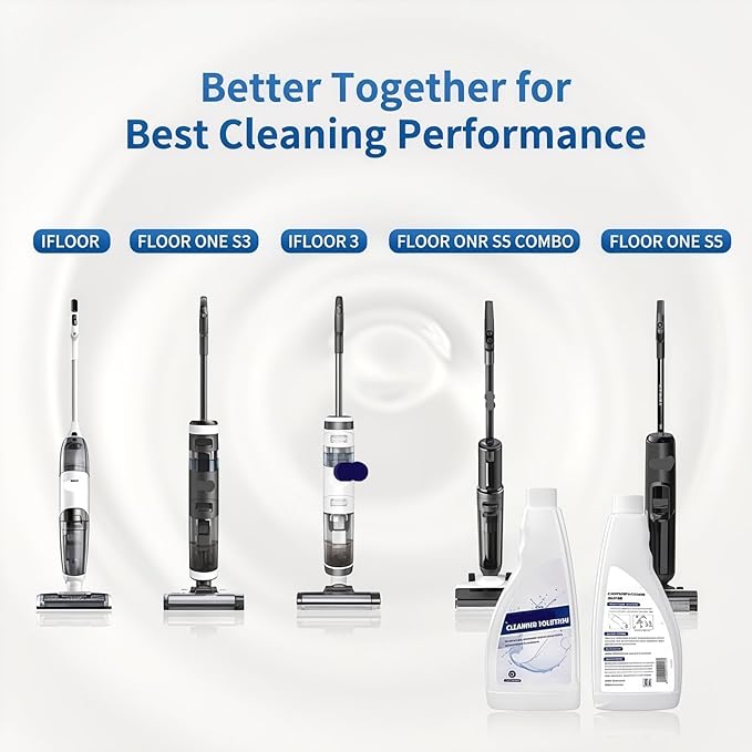 1-5 Bottles Of 480mL Floor Cleaning Solution Compatible With Tineco. Floor One S3/S5/Compatible With IFloom/Breeze/S5 Combo/S7 Pro Vacuum Cleaner Cleaning Fluid(480ml 5pc)