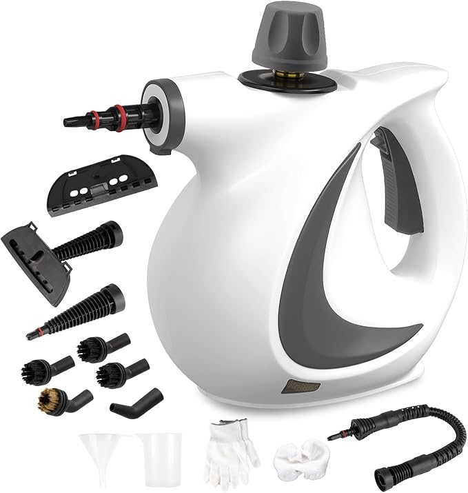 Handheld Steam Cleaner with 14-Piece Accessory Set Steam Cleaner for Home Use Portable Steamer for Cleaning Car Upholstery Tile Grout Home