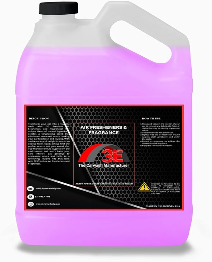 3E Ultimate Ice Scent Air Freshener Deodorizer and Odor Eliminator Ready-to-Use fragrance All Natural | Great for Cars Trucks SUVs RVs &amp More (128 oz) 1 Gallon Made in the USA