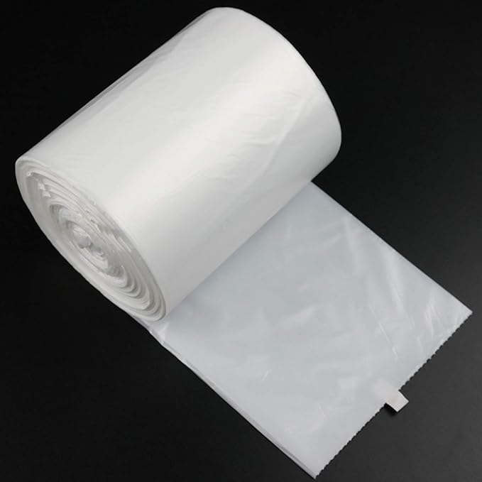 Ggbin 18 Gallon Large Trash Bags White Kitchen Garbage Bags 80 Counts Lawn and Leaf bags