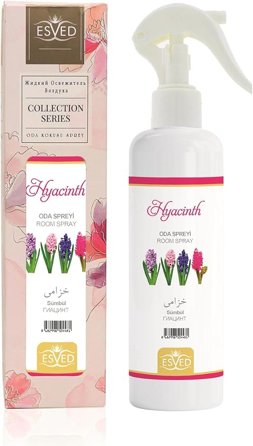 Hyacinth Scent Air Freshener Spray 400ml Room Deodorizer Odor Eliminator Long Lasting Fragrance Home and Office Use - One Size