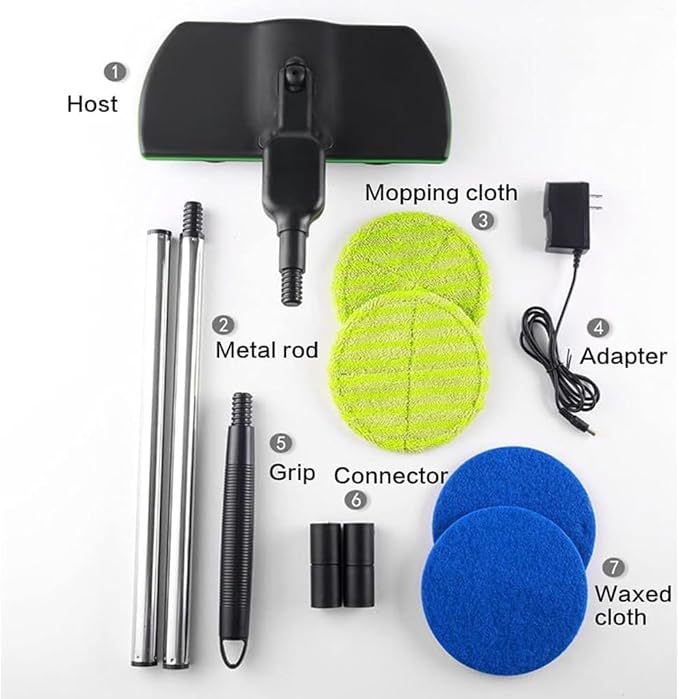 Electric Mop Cordless Electric Spin Wireless Automatic Floor MopHome Handheld Rechargeable Floor Cleaner Polisher for Hard Wood Tile VinylMarble and Laminate Floor