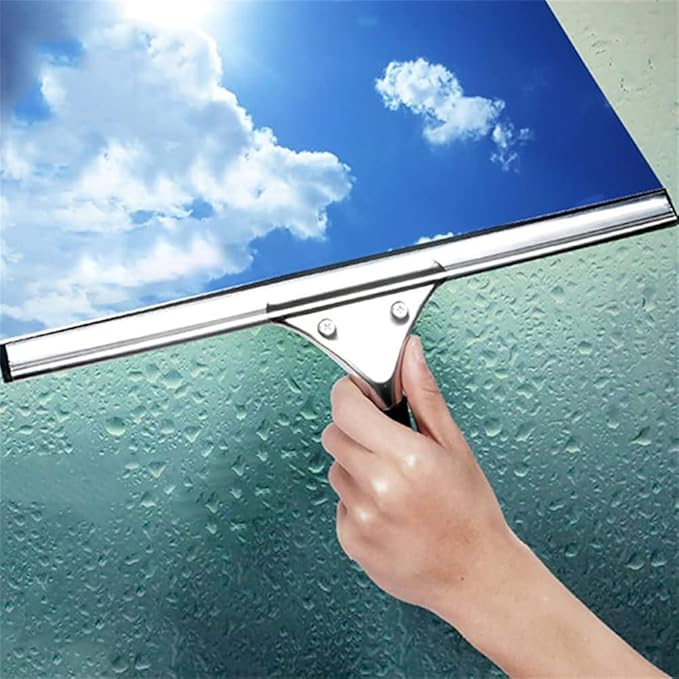 25/35/cm Car Glass Cleaner Home Shower Bathroom Scraper Window Glass Cleaning WiperSilver35cm