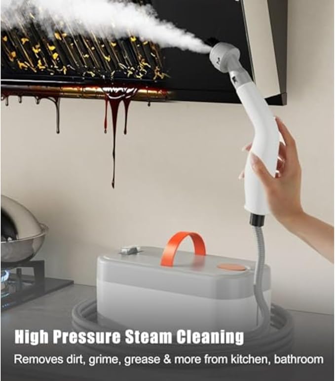 Steam Cleaner Steamer for Cleaning Portable Handheld Steam Cleaner with 15 Seconds Heating for Efficient Cleaning Multi-Attachment for Home Car Interiors Furniture
