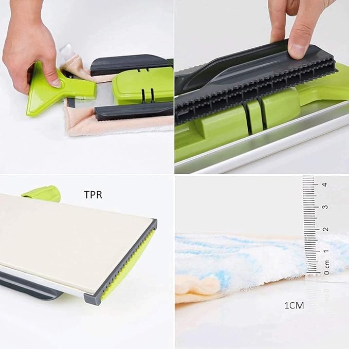 Mop - Self Wringing Mop Lazy Flip Flat Mop Spin Wet and Dry Flip Mop with Stainless Steel Handle