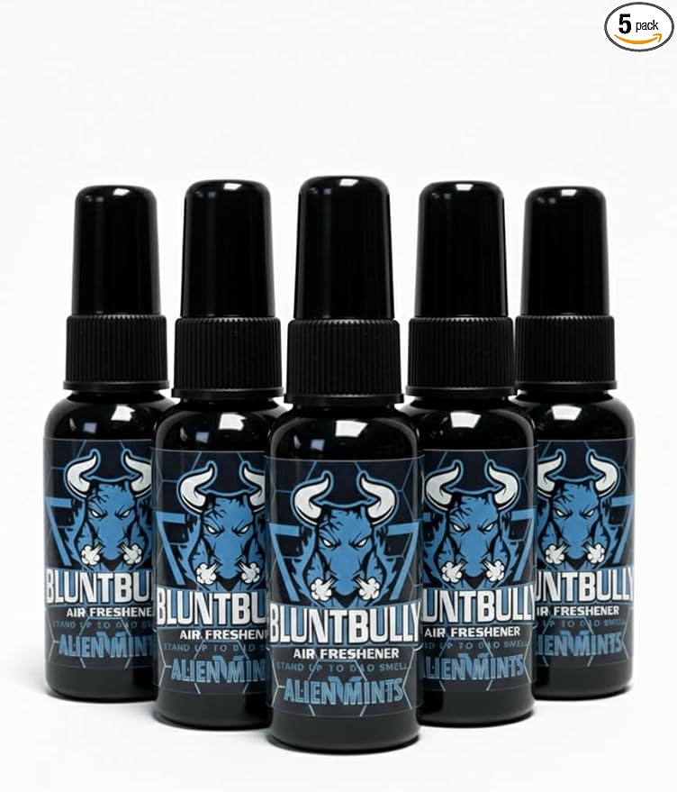 Air Freshener (Alien Mints) (5 Pack) Premium Oil Based Air Freshener Spray. Long-Lasting Room Bathroom Office &amp Car Scent | Eliminates Odors from Smoke Pets &amp More
