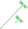 Super Squeegee Window Washer – The Original 3 in 1 Professional Window Squeegee Set - 2 Window Squeegees with Microfiber Scrubbers and Extension Pole – for Windows Glass and Auto
