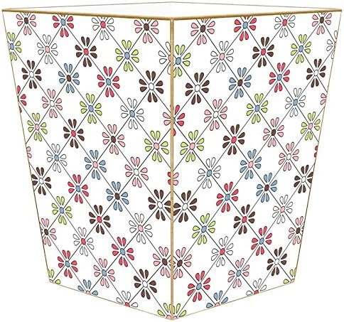 Marye-Kelley WB897-Retro Daisy Wastepaper Basket
