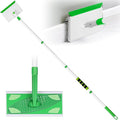 Baseboard Cleaner Tool with Handle Extendable Long Handle Baseboard Floor Cleaning Tool Duster with Reusable Pads for Floorboard