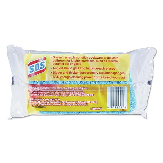 S.O.S 91017 All Surface Scrubber Sponge (Case of 12)