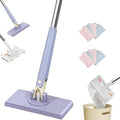 Cloth Changing Mini Mop Convenient &amp Efficient Retractable Cleaner with Cloth Changing Feature Suitable for Home Cleaning Floor Sweeping &amp Corner Cleaning (Purple)