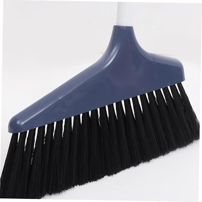 Lurrose Broom and Dustpan Set Broom with Dustpan Combo Set Upgrade Broom Long Handle Broom Broomstick Standing Dust Pan for Home Kitchen Lobby Floor Cleaning