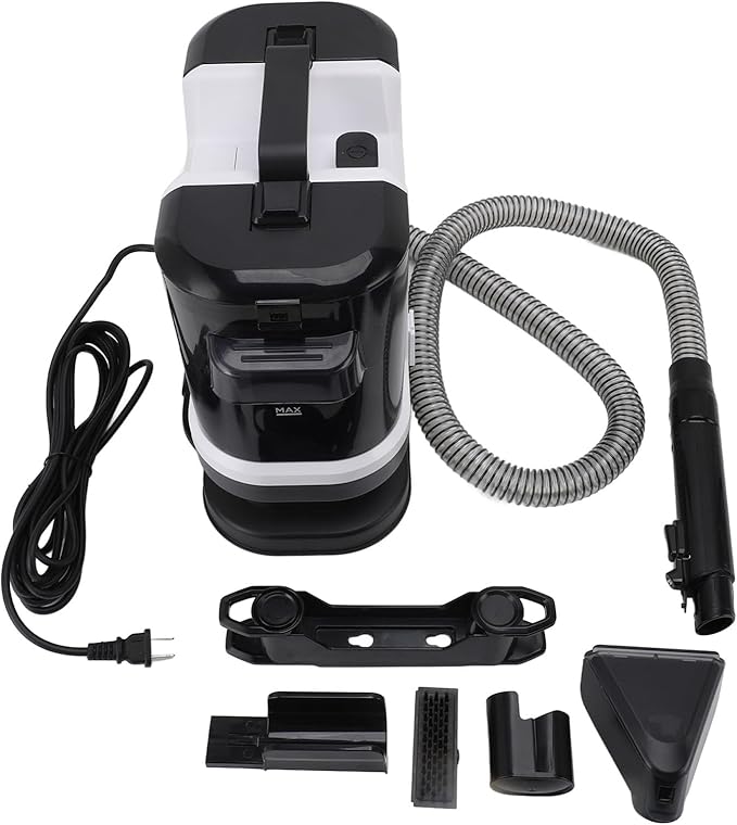 Portable Carpet Cleaner Machine 14Kpa Carpet Spot Cleaner Machine for Carpet and Upholstery 500W Motor 2 Brush Heads 21.33ft Working Range